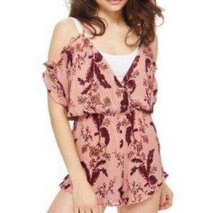 Topshop Floral Romper NWT Sz M